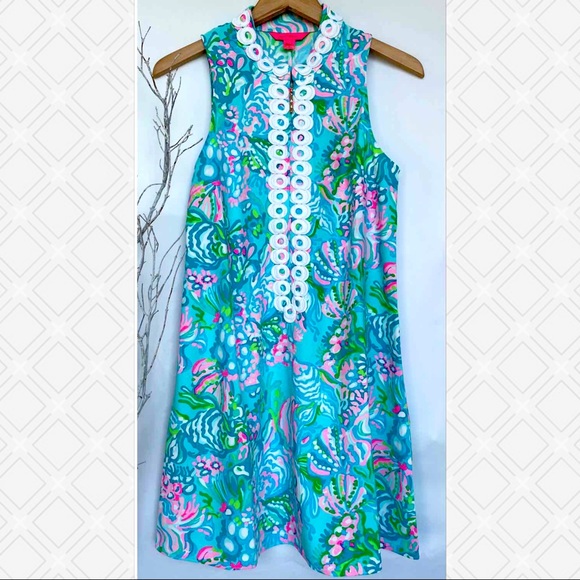 Lilly Pulitzer Dresses & Skirts - ⭐️SALE⭐️Lilly Pulitzer Jane Shift Aqua la Vista